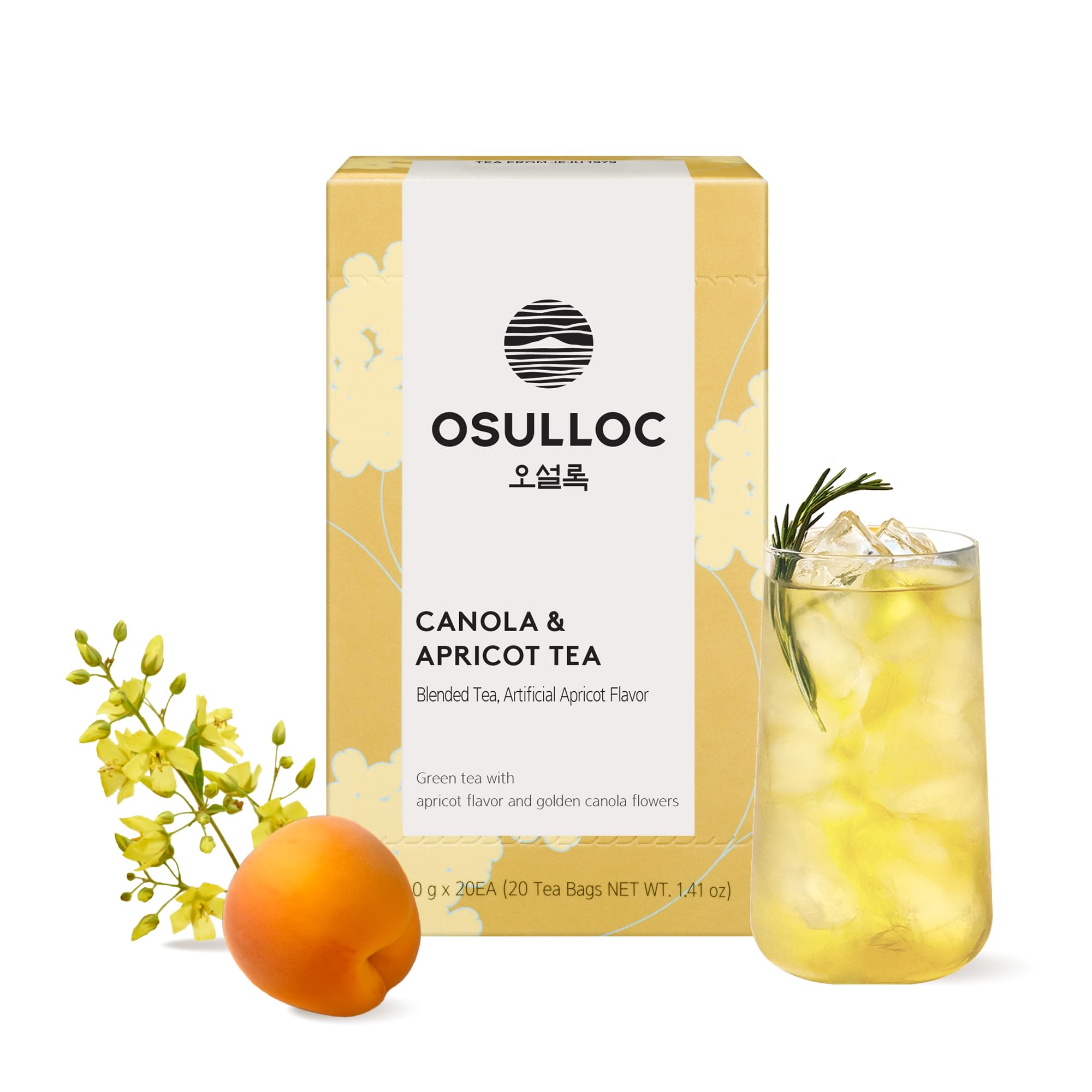 Amazon.com: OSULLOC Canola & Apricot Tea (Aromatic Canola flower